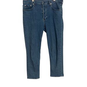 Gap Denim Button Fly Cheeky Straight High Rise Jeans Blue Size 33/16